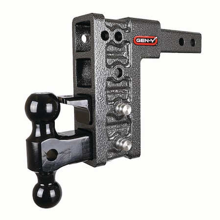 Gen-Y Hitch MEGA-DUTY 2 Shank 7.5 Drop 1.5K TW 10K Hitch & GH-031 Dual-Ball & GH-032 Pintle Lock GH-324